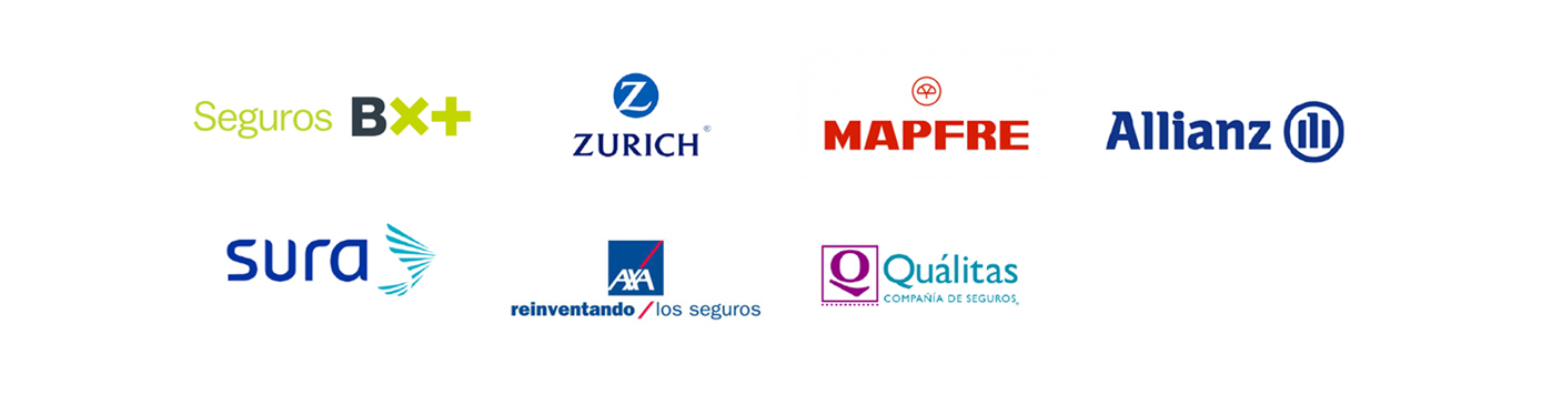 Seguros BX+, Zurich, Mapfre, Allianz, Sura, Axa seguros, Quálitas